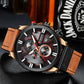 CURREN Men's Chronograph Watch Quartz Movement Luminous Hands Casual Sport Watch for Men Auto Date Waterproof Clock