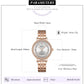 MEGIR Luxury Watches for Women Stainless Steel Dress Clock Fashion Elegant Wristwatch Quartz Watch Ladies Clock Reloj Mujer 7012