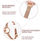 MEGIR Fashion Women Watches Luxury Quartz Wristwatch Rose Gold Mesh Strap Ladies Business Casual Watch Reloj Mujer 7009