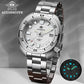 ADDIESDIVE Business Automatic Mechanical Man Watch Silver Premium Luxury 200M Dive Waterproof NH35A Stainless Steel Mens Watches