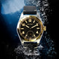 Baltany Bubbleback Dress Watches Subdial IPG Bezel Leather Gold Hands Sapphire Crystal Stainless Steel VD78 Quartz Wristwatches