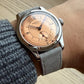 Pierre Paulin Salmon Dial Watch 50m Skin Diver Watch Vintage Small Seconds Mechanical Hand Watch 38mm Reloj Hombre Metal