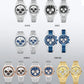 NAVIFORCE Trend Brand Stainless Steel Couple Watch Quartz Date Display Chronograph for Lovers Waterproof Fashion Wild Wristwatch