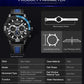 MEGIR Watches for Men Brand Luxury Military Sports Watch Chronograph Leather Strap Waterproof Date Quartz Wristwatch Man Clock