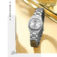 CURREN Women's Slim Quartz Watch Luxury Classic Round Dial with Rhinestone Elegant Stainless Steel Band for Ladies