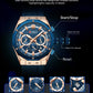 CURREN Luxury Brand High Quality Chronograph Luminous Watches for Men Silicone Strap Casual Sports Waterproof Quartz Wristwatch