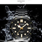 CURREN Casual Simple Quartz Watch with Stainless Steel Band Fashion Men's Clock Waterproof Luminous Wristwatches