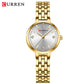 CURREN Luxury Women's Rhinestones Dial Quartz Watch Stainless Steel Band Stylish Elegant Ladies Wristwatches