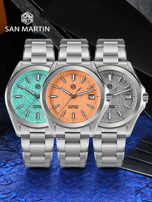 San Martin New Gada Fashion Sport Watch 39mm NH35 Automatic Mechanical Men Watches Dress Waterproof 100m Luminous SN0129