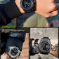 SANDA 739 Trendy Design 2024 New Arrival Alarm Mode Sports Hand Clock For Men Analog Digital Display Fashion Watch