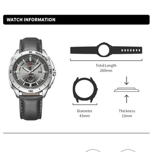 Relogo Masculino NAVIFORCE Business Watch Men Outdoor Casual 3ATM Waterproof Man Wristwatches Top Brand Luxury Boy GIft Watches