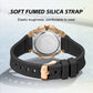 NAVIFORCE Fashion Watch for Women 5ATM Waterproof Silicone Strap Auto Date Display Night Illumination Ladies Elegant Watch Gift