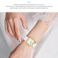 CURREN Chic Elegant Women's Watch Square Minimalist Dial with Luminous Hands Luxury Simple Quartz Wristwatch Ladies