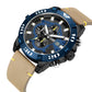MEGIR Men Watches Fashion Luxury Big Dial Sports Waterproof Quartz Wristwatch Chronograph Male Casual Luminous Clock 2136