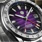 San Martin 39mm Purple Desert Texture Dial Luxury Men Dress Watch  NH34 GMT Automatic Mechanical Waterproof 100m Luminous SN0129
