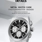 NAVIFORCE Trend Brand Stainless Steel Couple Watch Quartz Date Display Chronograph for Lovers Waterproof Fashion Wild Wristwatch