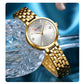 CURREN Luxury Women's Rhinestones Dial Quartz Watch Stainless Steel Band Stylish Elegant Ladies Wristwatches
