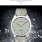 CURREN Men's Minimalist No Seconds Hand Design Quartz Watch, Fashion Slim Lightweight Leather Strap Wristwatches 8480