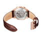 MEGIR Retro Men's Wristwatch Luxury Automatic Mechanical Watches Leather Sapphire 5ATM Waterproof Watch Relogio Masculino 62073