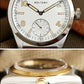 Baltany Bubbleback Dress Watches Subdial IPG Bezel Leather Gold Hands Sapphire Crystal Stainless Steel VD78 Quartz Wristwatches