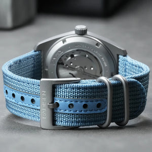 CADISEN TI-7 Autodyne Titanium steel Automatic Mechanical Canvas Wristwatch MIYOTA 8215 Luminous Sapphire Waterproof Man Watches