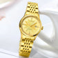 MEGIR Fashion Business Casual Watch for Women Sapphire Automatic Mechanical Wristwatch Ladies Stainless Steel Female Date Clock