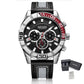MEGIR Watches for Men Brand Luxury Military Sports Watch Chronograph Leather Strap Waterproof Date Quartz Wristwatch Man Clock