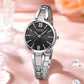 CURREN Luxury Brand Ladies Dress Wristwatch Waterproof Stainless Steel Strap Elegant Charming Dial with Rhinestones Women Watch