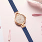 MEGIR Fashion Ladies Bracelet Watches Steel Mesh Band Quartz Wristwatch Women Dress Clock Waterproof Female Gifts Reloj Mujer