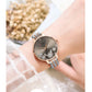 CURREN Luxury Sparkling Rhinestone Dial Stainless Steel Bracelet for Ladies Simple Quartz Wristwatches New Fashion Trends Gift