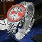 San Martin New Chronograph VK64 Quartz Watch Original Design 39.5mm Men Sports Business Dress Watches Waterproof 100m SN0116