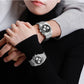 NAVIFORCE Trend Brand Stainless Steel Couple Watch Quartz Date Display Chronograph for Lovers Waterproof Fashion Wild Wristwatch