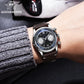 ADDIESDIVE 38MM Multifunctional Chronograph 60min Quartz Watch For Men Black Dial 100m Dive Business Watches AD2037 Reloj Hombre