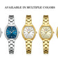 CURREN Silim Simple Quartz Watch for Women Luxury Vintage Wristwatch Luminous Hands Stainless Steel Bracelet Women's Dress Watch