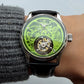 Merkur 100% Tourbillon Watch Transparency Skeleton Men's Sapphire Watch For Men Mechanical Wristwatches Relogio Masculino 42mm