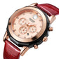 MEGIR Luxury Women Bracelet Watches Fashion Quartz Sport Ladies Wristwatch Leather Dress Clock Chronograph Reloj Hombre 2042