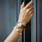 MEGIR Luxury Women Watch Business Ladies Fashion Quartz Bracelet Wristwatches Casual Leather Band Dress Clock Montre Homme 4105