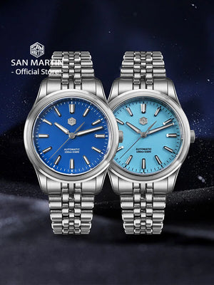 San Martin 36mm 39mm Gada Classic Simple Enamel Dial Miyota 90S5 Original Design Dress Men Automatic Mechanical Watch SN0144