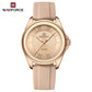 NAVIFORCE Original Women's Watches Classic Round Dial Silicone Strap 3ATM Waterproof Luxury Watch for Women Give for girls gifts