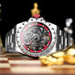 Boderry Windmill Men's Skeleton Stylish Watches Automatic Mechanical Fashion Sports Watch for Men Waterproof Wristwatches