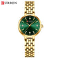 CURREN Luxury Women's Rhinestones Dial Quartz Watch Stainless Steel Band Stylish Elegant Ladies Wristwatches