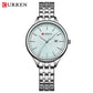 CURREN Fashion Brand Ladies Two Tone Watches Simple Quartz Waterproof Wristwatch for Women with Auto Date