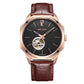MEGIR Retro Men's Wristwatch Luxury Automatic Mechanical Watches Leather Sapphire 5ATM Waterproof Watch Relogio Masculino 62073