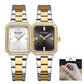 CURREN Luxury Elegant Wristwatches with Stainless Steel Band,Stylish Quartz Watch with Sparkling Rhinestone Dial for Gift