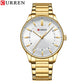 CURREN Casual Quartz Watches Men Luxury Brand Stainless Steel Band Simple Business Quartz Wristwatches