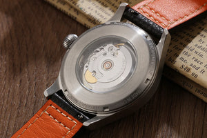 【Escapement Time】Automatic PT5000 Movement Pilot Watch withType-B or Type-A   Black Dial and 40mm Case waterproof 100M