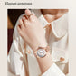 CURREN-Quartz Wristwatches for Women, Simple and Elegant Dial with Roman Numbers Design, Luminous Hands Clock