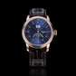 Sugess Moonphase Watch of Men 40mm Automatic Mechanical Wristwatches Seagul ST2528 Movement Stainless Steel Blue Sandstone Dial