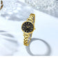 CURREN-Elegant Dress Watch for Women, Luxurious and Exquisite, 28mm Dial with Shinning Rhinestone, Quartz Wristwatch, New