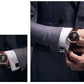 MEGIR Retro Men's Wristwatch Luxury Automatic Mechanical Watches Leather Sapphire 5ATM Waterproof Watch Relogio Masculino 62073
